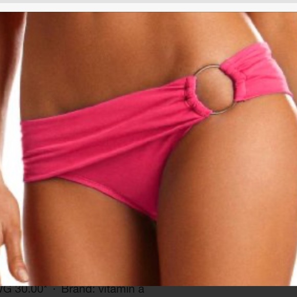 Vitamin A Laguna Foldover Bottom in Turquoise - Picture 10 of 12